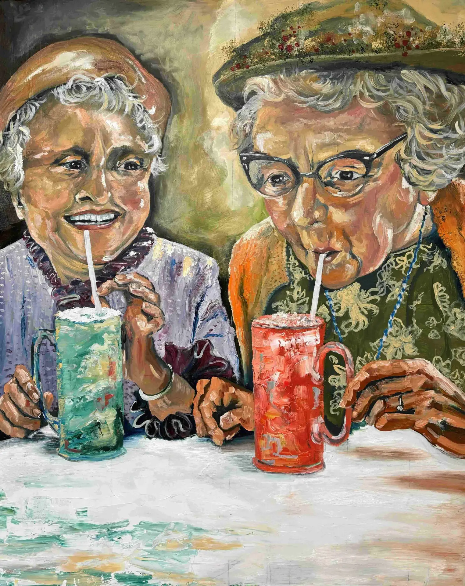 Gemälde Slushies von Saskia Thurner