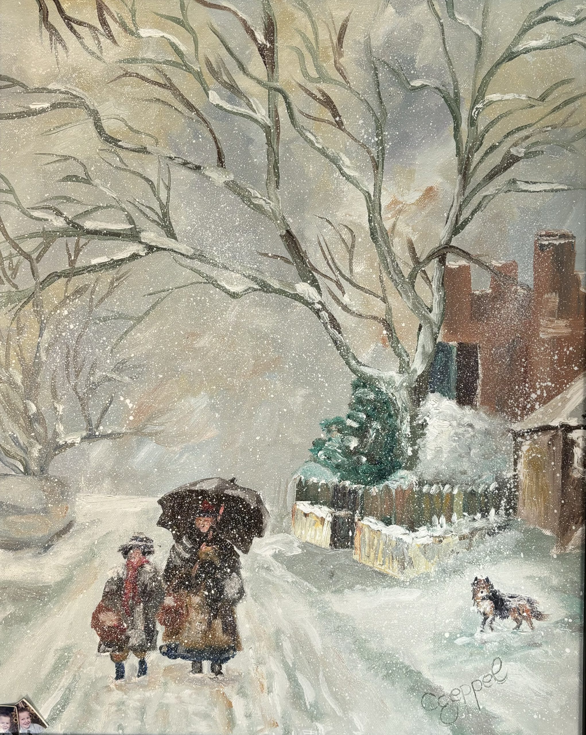 Gemälde Winter von Saskia Thurner