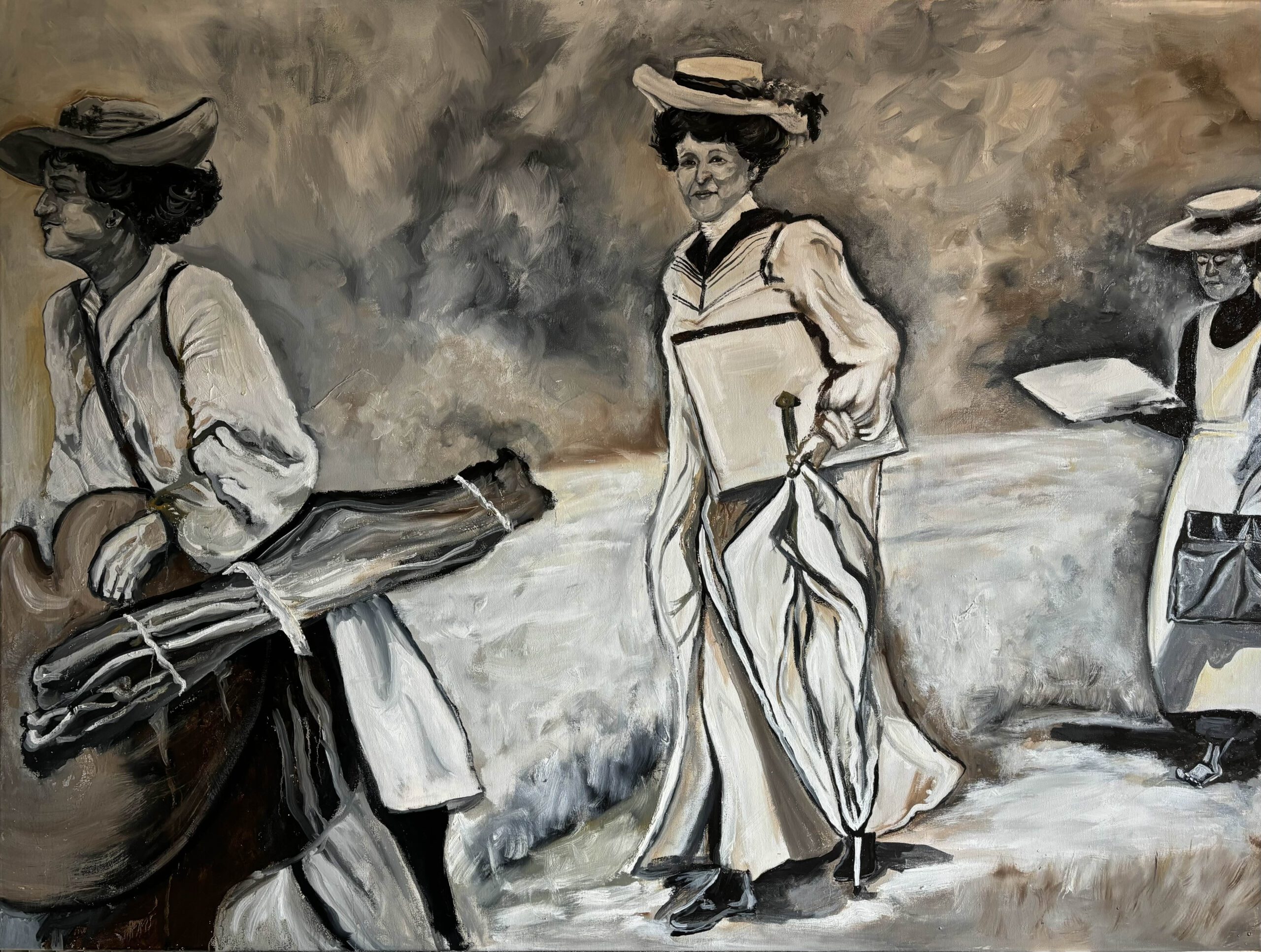 Gemälde Malweiber von Saskia Thurner